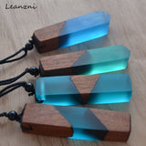 Leanzni Vintage Fashionable Wooden Resin Necklace
