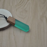 Leanzni Vintage Fashionable Wooden Resin Necklace