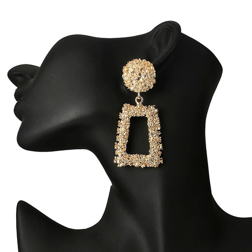 Vintage Gold Color Geometric Earrings for women