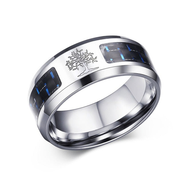 Carbon Fiber Ring For Man Engraved