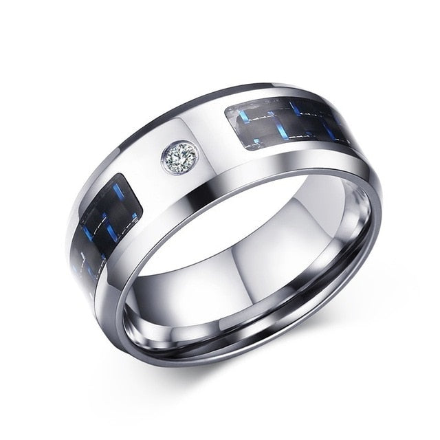 Carbon Fiber Ring For Man Engraved