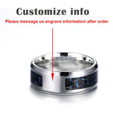 Carbon Fiber Ring For Man Engraved