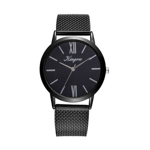 Rose Gold Sliver Mesh Stainless Steel Dail Women Watches