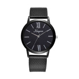 Rose Gold Sliver Mesh Stainless Steel Dail Women Watches