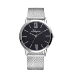 Rose Gold Sliver Mesh Stainless Steel Dail Women Watches