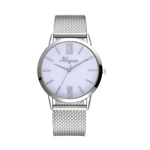 Rose Gold Sliver Mesh Stainless Steel Dail Women Watches