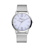 Rose Gold Sliver Mesh Stainless Steel Dail Women Watches